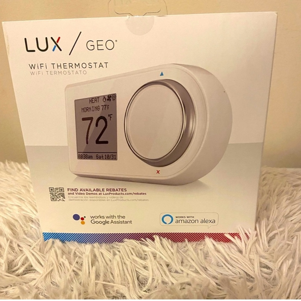 Lux Smart WiFi Thermostat - White